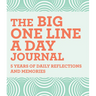 The Big One Line a Day Journal: 5 Years of Daily Reflections and Memories