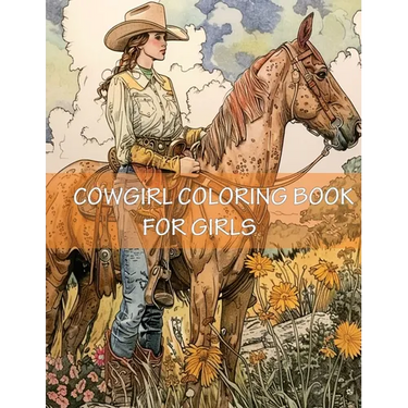 Cowgirl Coloring Book For Girls: Western Country Cow Girls With Cowboy Boots, Hats, Horses and More for the Girls