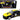 2008 Ford Shelby Mustang #08 "Terlingua" Black and Yellow "Shelby Collectibles Legend" Series 1/18 Diecast Model Car by Shelby Collectibles
