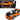 2008 Ford Shelby Mustang #08 "Terlingua" Orange and Black "Shelby Collectibles Legend" Series 1/18 Diecast Model Car by Shelby Collectibles