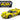 1966 Ford GT-40 MK II #8 Yellow with Black Stripes 1/18 Diecast Model Car by Shelby Collectibles