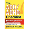 The Add / ADHD Checklist: A Practical Reference for Parents and Teachers