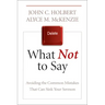 What Not to Say: Avoiding the Common Mistakes That Can Sink Your Sermon