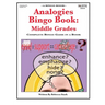 Analogies Bingo Book: Middle Grades: Complete Bingo Game In A Book