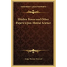 Hidden Power and Other Papers Upon Mental Science