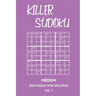 Killer Sudoku Medium 200 Puzzle With Solution Vol 7: 9x9, Advanced sumoku Puzzle Book, 2 puzzles per page