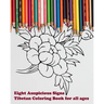 Eight Auspicious Signs Tibetan Coloring Book for all ages: Illustrations with description