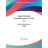 Leges Ationum Germanicarum V5, Part 1-2: Leges Alamannorum (1888)