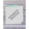 Favorite Recipes: Deluxe Recipe Binder