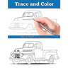 Trace and Color: Classic Trucks: Adult Activity Book