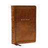 NKJV Large Print Reference Bible, Brown Leathersoft, Red Letter, Comfort Print (Sovereign Collection): Holy Bible, New King James Version