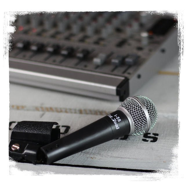 Cardioid Dynamic Microphones & Clips (6 Pack) by FAT TOAD - Professional Vocal Handheld, Unidirectional Mic - Singing Microphone Designed for DJ Stage by GeekStands.com