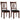 Set of 2 Dining Chair with Backrest and Padded Seat-Brown