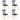 Set of 4 Windsor Dining Chairs with Spindle Backs and Curved Seats-Black