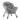 Sherpa Upholstered Accent Chair with Cozy Head Pillow-Gray