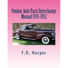 Pontiac Auto Parts Interchange Manual 1935-1952