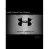 Under Armour Case Analysis