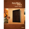 Every Man's Bible Niv, Large Print, Deluxe Explorer Edition (Leatherlike, Rustic Brown)