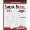 Samurai Sudoku: 500 Medium Sudoku Puzzles Overlapping into 100 Samurai Style