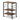 3-Tier Kitchen Baker's Rack Microwave Oven Storage Cart with Hooks-Rustic Brown