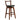 Swivel Upholstered PU Leather Stool with Backrest and Cushioned Seat-30.5 inches