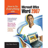 How to Do Everything with Microsoft Office Word 2007