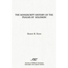 The Manuscript History of the Psalms of Solomon