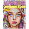Makeup coloring book for kids: 60 illustrations for creative makeup