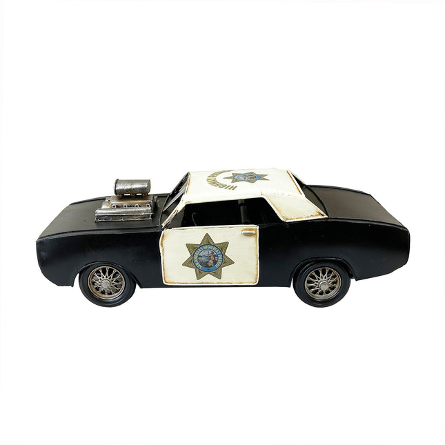 Police Hot Rod Metal Model by Peterson Housewares & Artwares