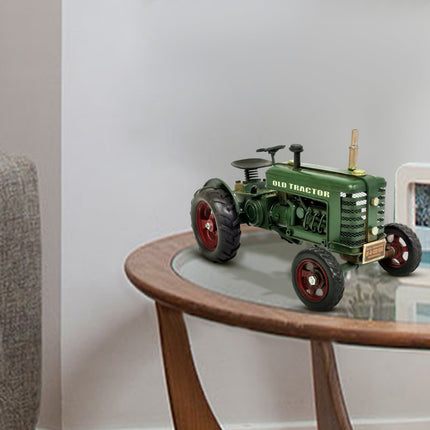 Green "Old Tractor" Metal Model by Peterson Housewares & Artwares