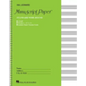 Standard Wirebound Manuscript Paper Green Cover 12 Staves Per Page Music Notation Guide for Composers Students and Musicians Hal Leonard Spiral-Bound