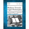 Modern French Legal Philosophy