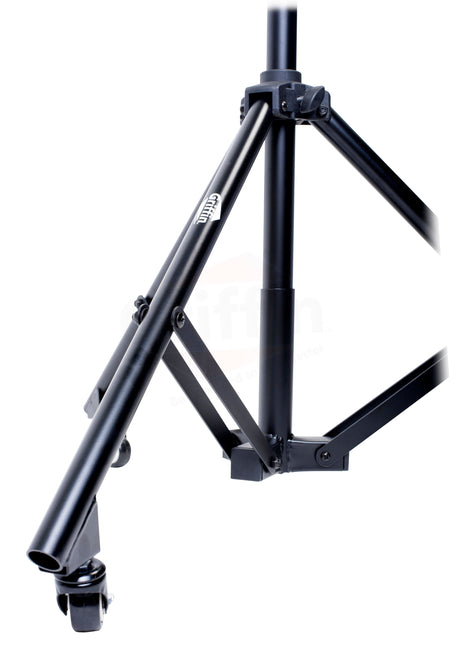 GRIFFIN Professional Studio Microphone Boom Stand with Casters - Extended Height Recording Mic Holder Tripod on Wheels - Tall Telescoping Arm Mount by GeekStands.com