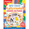 Super Sticker Cats & Dogs Hidden Pictures: Animal Sticker Book with Hidden Pictures Puzzles, Adorable Cat and Dog Scenes and Eye-Catching Foil Sticker