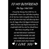 To My Boyfriend The Day I Met You I Found My Missing Piece: The Best Cute Valentines Day Gifts for Boyfriend, Couples Gifts for Boyfriend From Girlfri