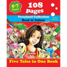Five Tales in One Book: Read 'n' Color Your Fairy Tale - Preschool Collection - Coloring Picture Book for Beginner and Intermediate Readers (5
