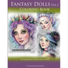 Fantasy Dolls Vol.2 Coloring Book Grayscale: 25 Portraits of Big Eye Cuties