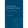 Wordsworth's Metaphysical Verse: Geometry, Nature, and Form