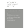 Modern Language Review (116: 2) April 2021