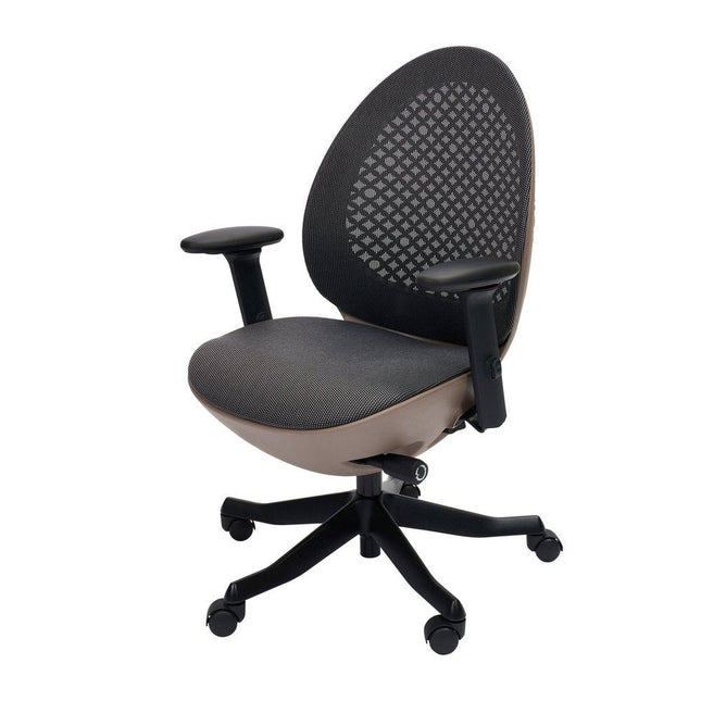 Techni Mobili Deco LUX Executive Office Chair, Taupe by Level Up Desks