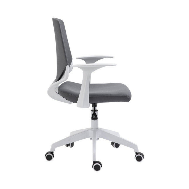 Techni Mobili Height Adjustable Mid Back Office Chair, Grey by Level Up Desks