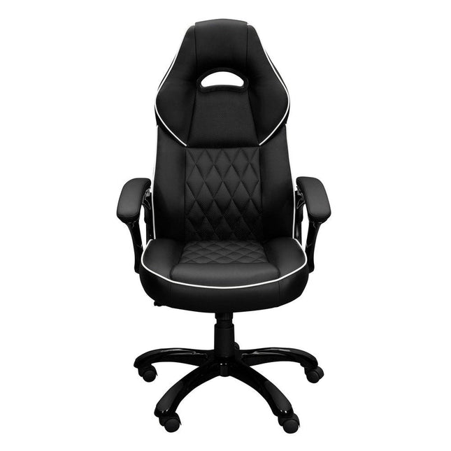 Techni Mobili High Back Executive Sport Race Office Chair, Black by Level Up Desks