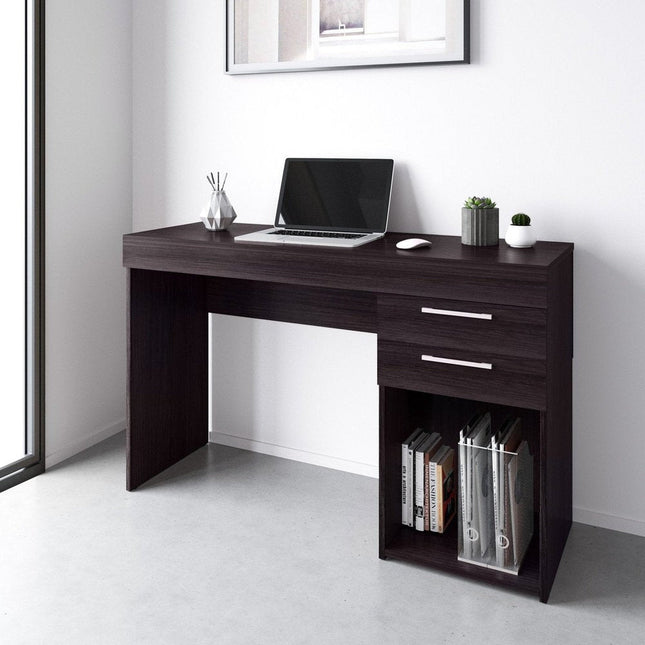 Techni Mobili Home Office Workstation with Storage, Espresso by Level Up Desks