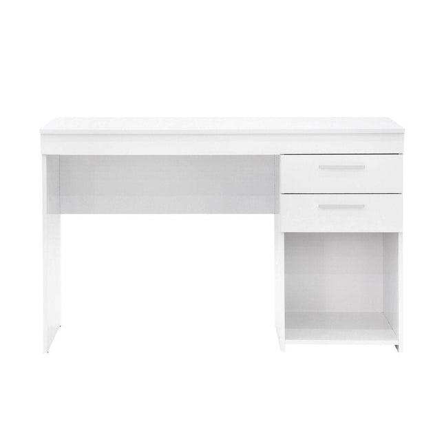 Techni Mobili Home Office Workstation with Storage, White by Level Up Desks