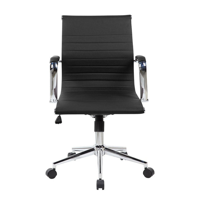Techni Mobili Modern Medium Back Executive Office Chair, Black by Level Up Desks