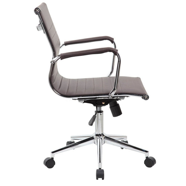 Techni Mobili Modern Visitor Office Chair, Chocolate by Level Up Desks