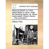 Sop at Oxford: Or, a Few Select Fables in Verse, Under the Following Heads, Viz. Sop Matriculated. Sop's Thanks. ... the Conclusion.