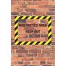 Restricted Area Keep Out: Internet password and username keeper with alphabetical tabs