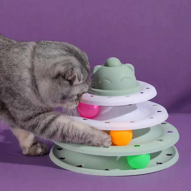 Tower of Tracks - Dog & Cat Toys by GROOMY