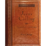 Jesus Calling, Large Text Brown Leathersoft, with Full Scriptures: Enjoying Peace in His Presence (a 365-Day Devotional)